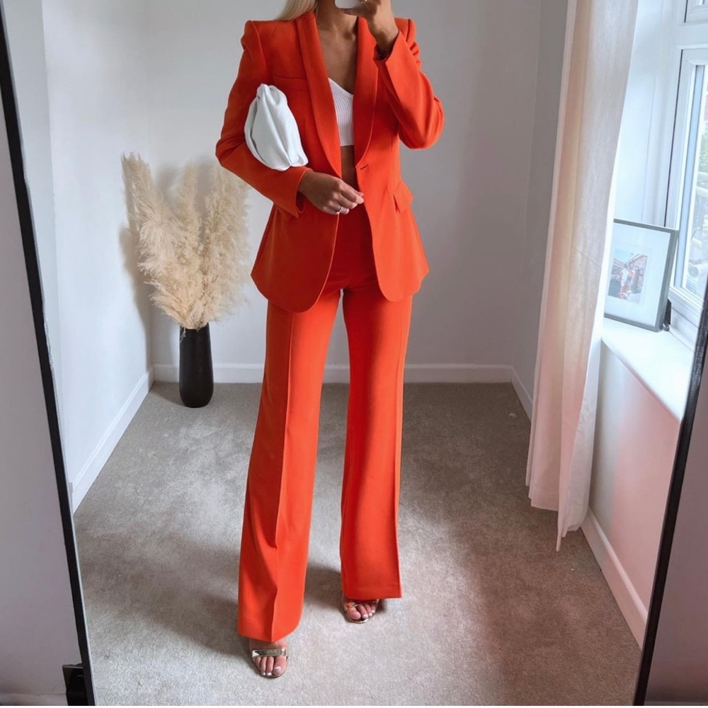 Zara high waisted pants bloggers fav